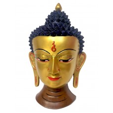 Sakyamuni Healing Medicine Buddha Wall Hanging Decor Gold Mask Bubblehead statue   153128933056